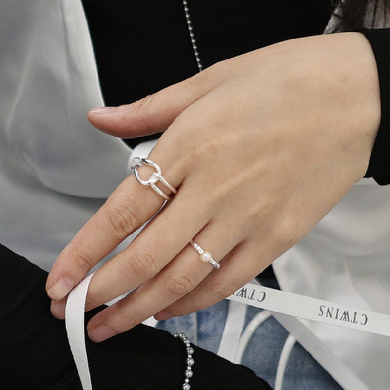 Ctwins SILVER925 BOLD TWIST RING