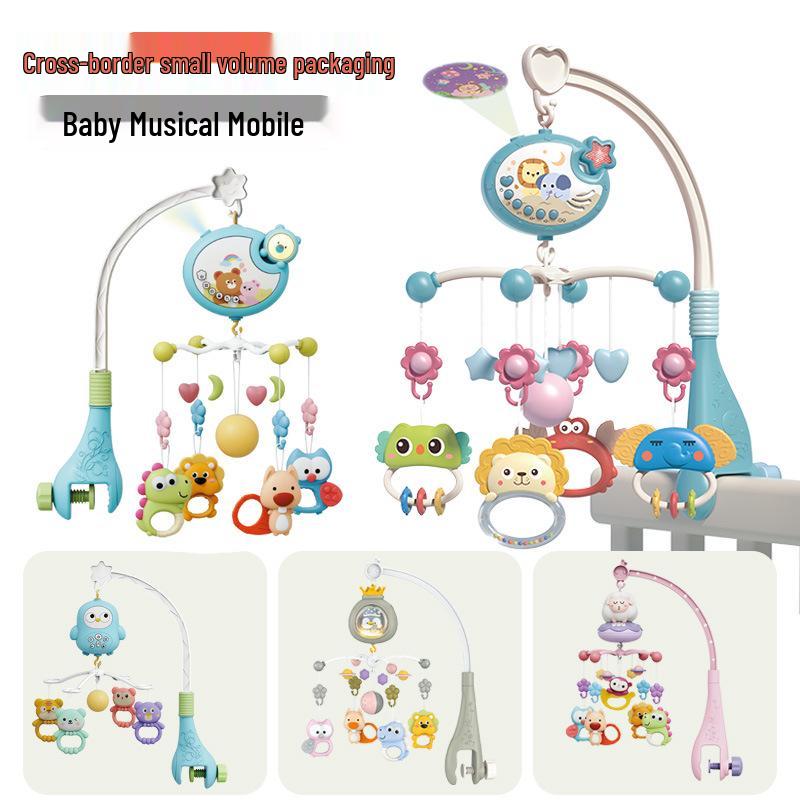 Multifunctional Rotating Music Crib Mobile – Soothing Toy for Newborns