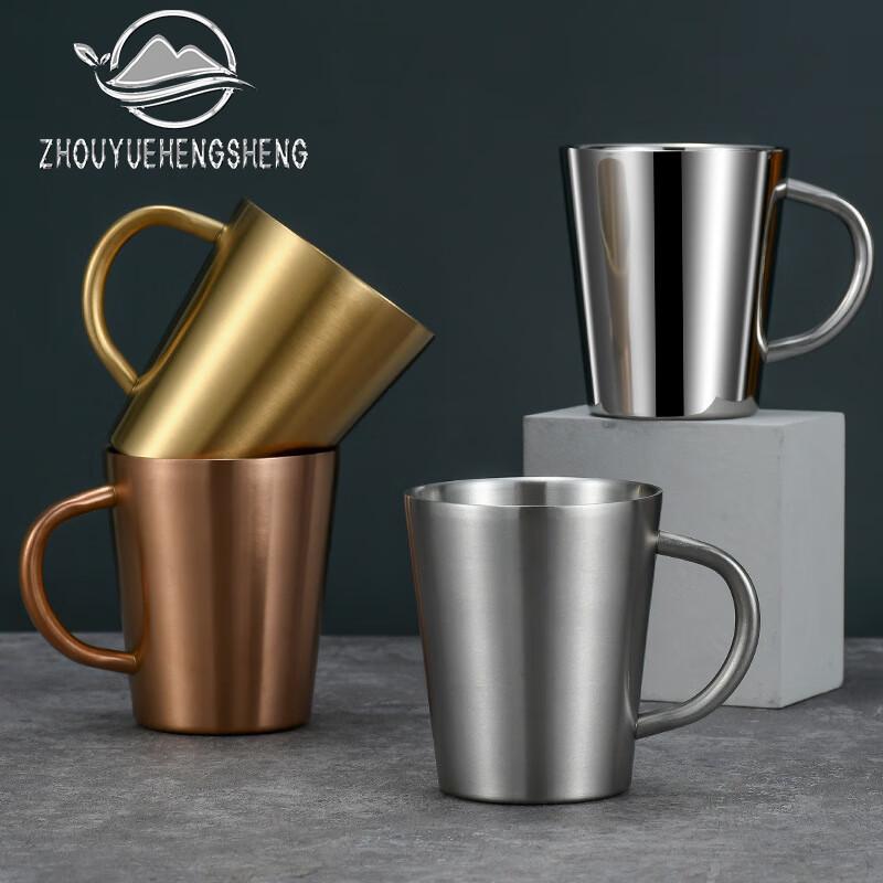 

Zhouyue Hengsheng 304 Stainless Steel Double Wall Insulated Mug with Handle 300ml