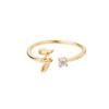 Tiny Initial Letter Rings For Women Stainless Steel A-Z Letters Adjustable Ring Female Christmas Aesthetic Jewelry