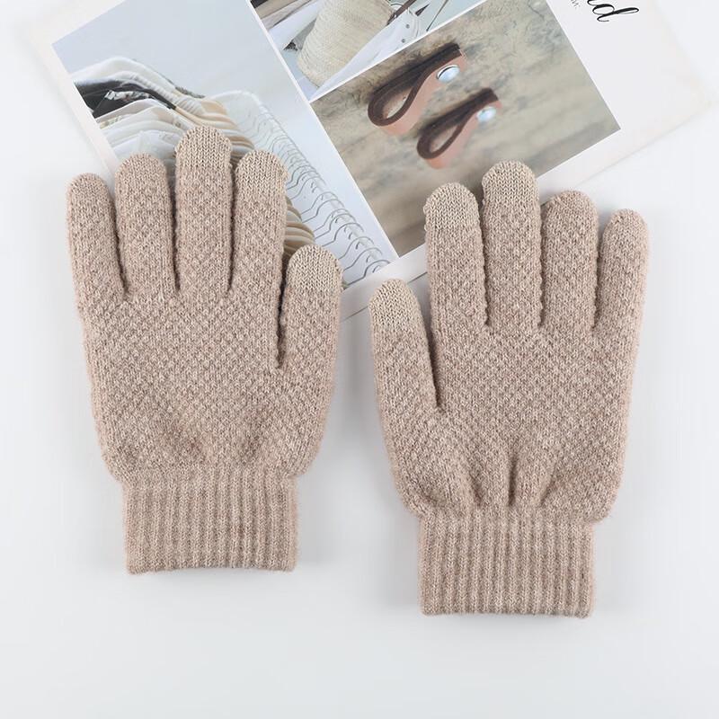 REACH STAR Japanese Corn Pattern Wool Blend Knitted Gloves