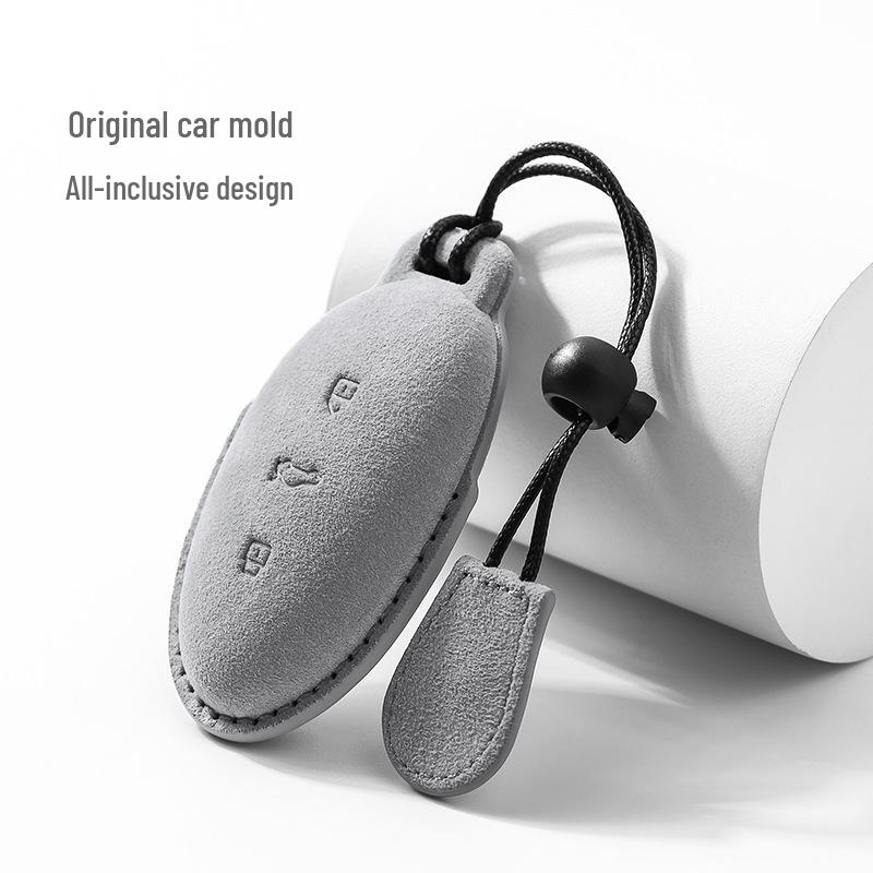 MARVEL R Rising F7/R7 Suede Car Key Case with Protective Shell & Buckle