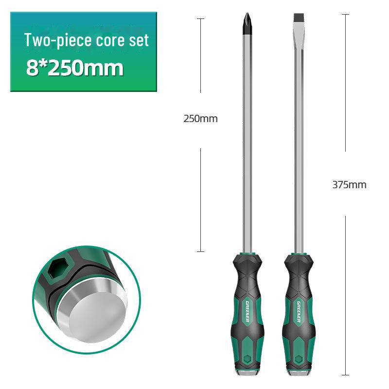 Green Forest Master Industrial Flathead & Phillips Screwdriver Set