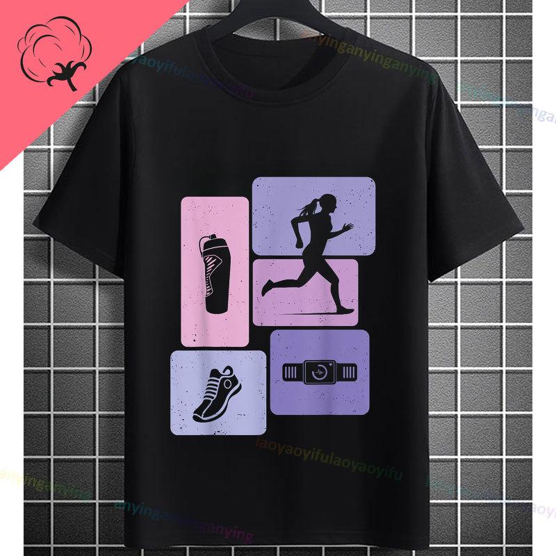 Unisex Funny Ultra Marathon Runner Graphic Tshirt Its How Fast You Run Slogan Pure Cotton Short Sleeve Sports Tshirt