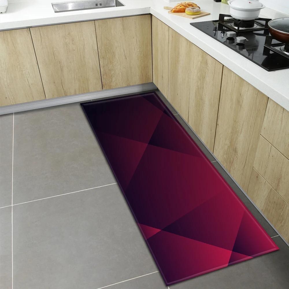 Geometric Print Home Kitchen Floor Mats Door Front Decoration Floor Mats