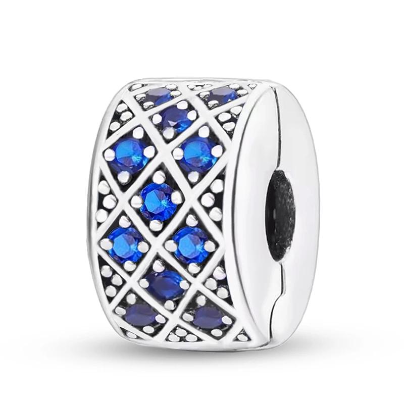 Copper Metal Eye Butterfly Elephant Blue Series Charm Bead Components Bead Components Compatible With Authentic Original Pan Bracelet High Quality