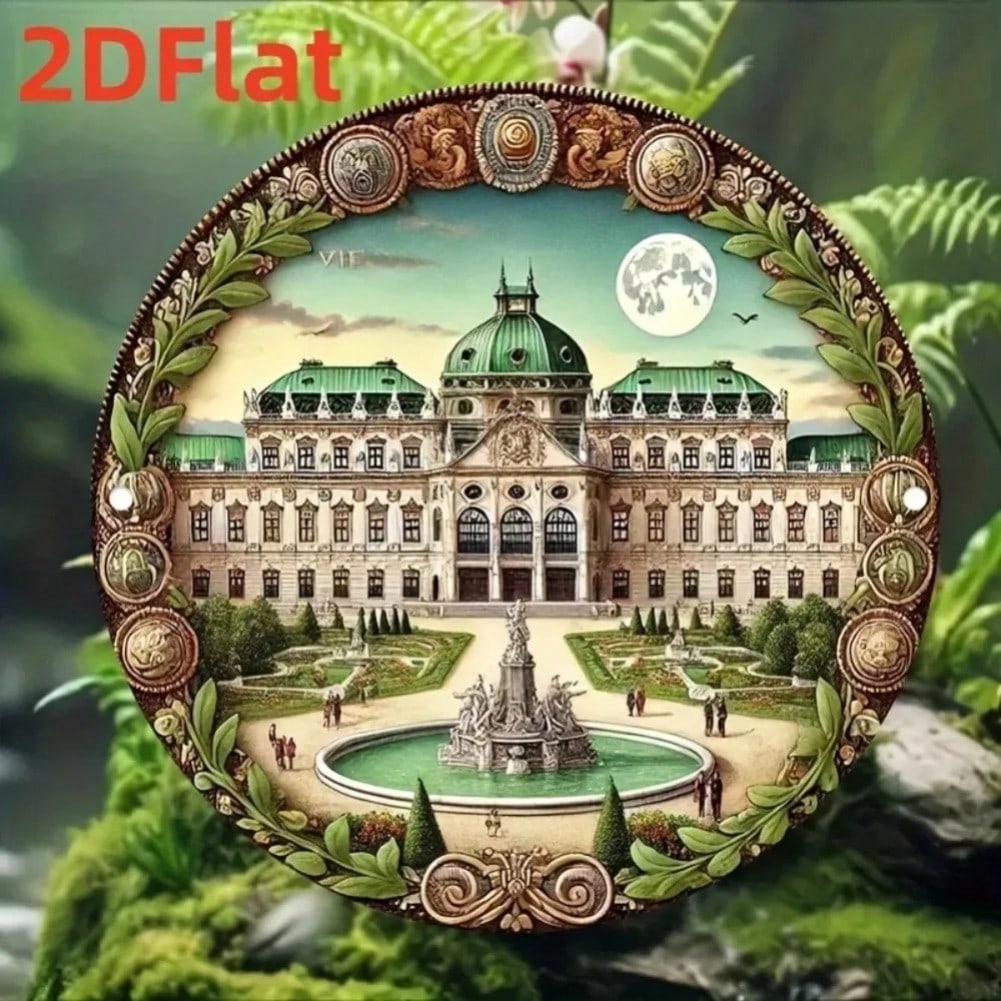 Vienna Austria Metal Wall Art Vintage Humor Sign Home Decor 20x20