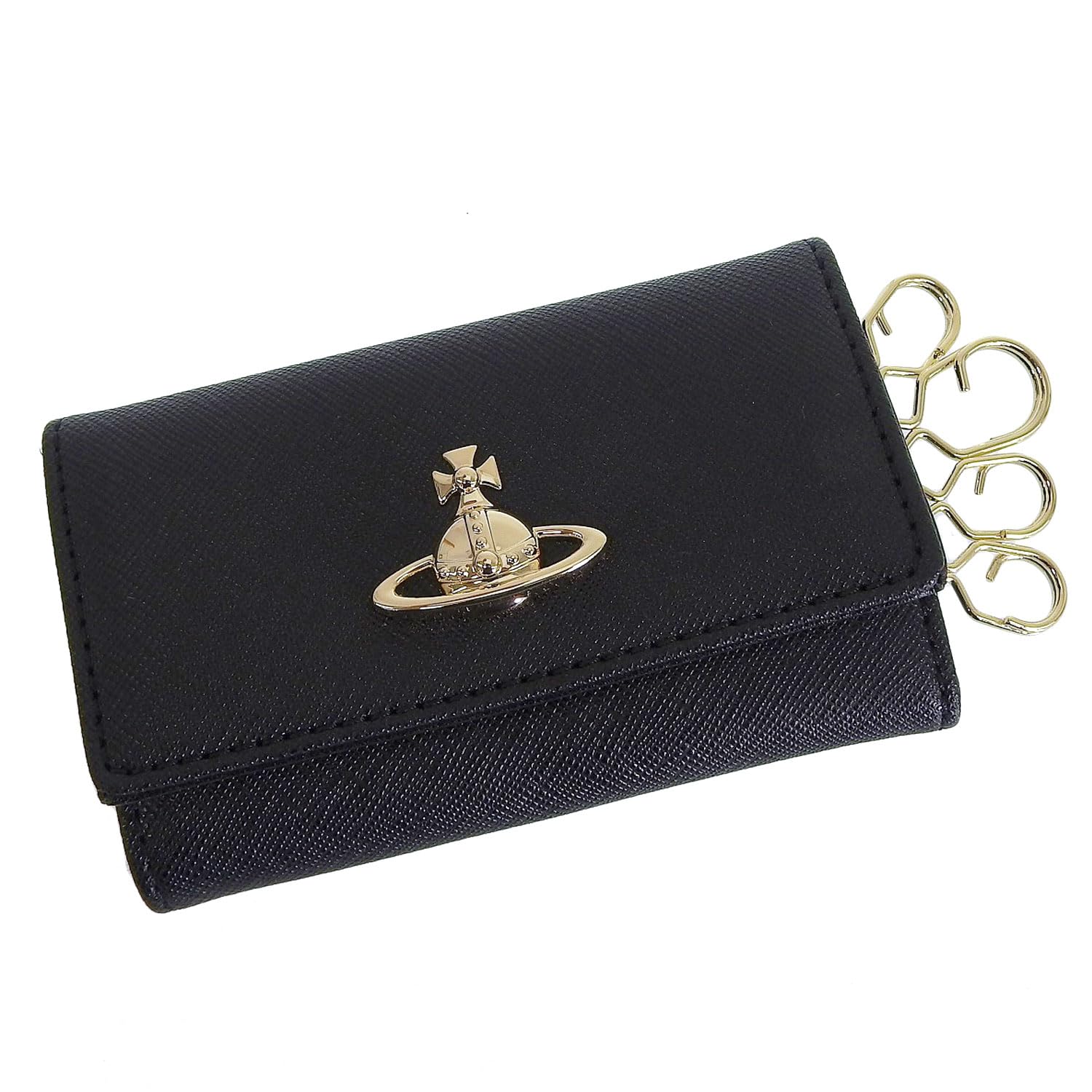 

Vivienne Westwood Ключ Saffiano Аутлет ЧЕХОЛ ДЛЯ КЛЮЧЕЙ VIVIENNE WESTWOOD Чехол с 4 кольцами, Женский, Черный, Бренд, 5115002HUS000BN402, [Б/у] чёрный