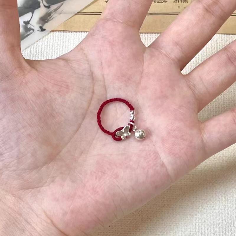 New Light Green Butterfly Sparkly Open Adjustable Ring All-match Ring Ring for Women Jewelry Resin Ring