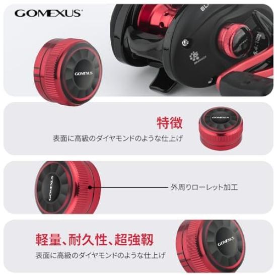 GOMEXUS WT9 Baitcasting Reel Mechanical Brake Cap SHIMANO Abu Garcia Reel Custom Parts Knurled Ultra-Lightweight