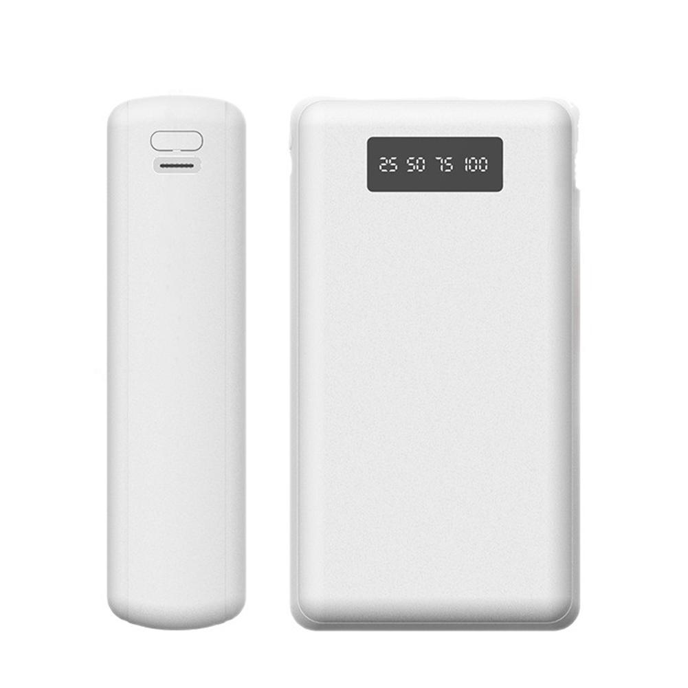 

Welding Free 21700 Mobile Power Bank Kit With Built-in Wire Power Bank Shell DIY Battery Box Kit Fast Charging білий