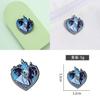 Adorable Cartoon Character Brooch Featuring Heart Shape And Blue Flame Aesthetic