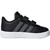 adidas Vl Court 2.0 Durable Low-Top Skate Shoes Baby Sneaker Black F36402