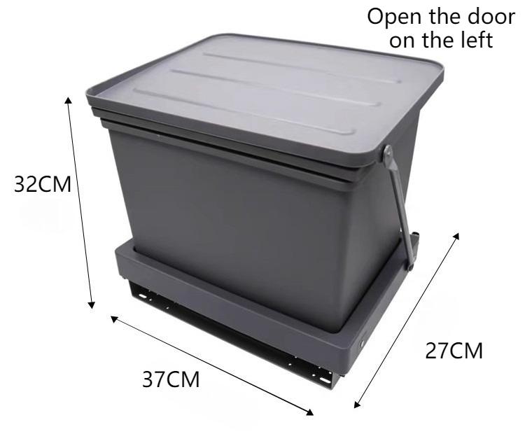 Large Capacity Trash Can Kitchen Recycle Trash Bin Food Waste Garbage Bin Sorting Cleaning Dustbin with Lid Home Accessories