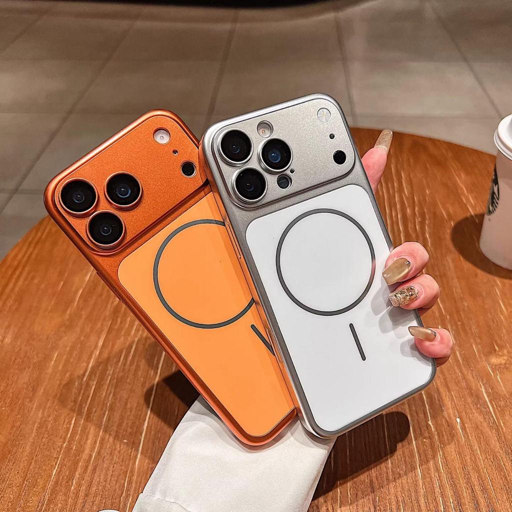 iPhone 17 Pro Max mattes, galvanisiertes Case mit Sofortwechsel-Funktion und kompatibel für Apple 16 Linsenfolie