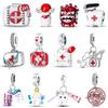 100% Copper Love Medicine Box Beads Medical Guardian Charms Fit Original Women'S Bracelet Diy Jewelry Making Gifts