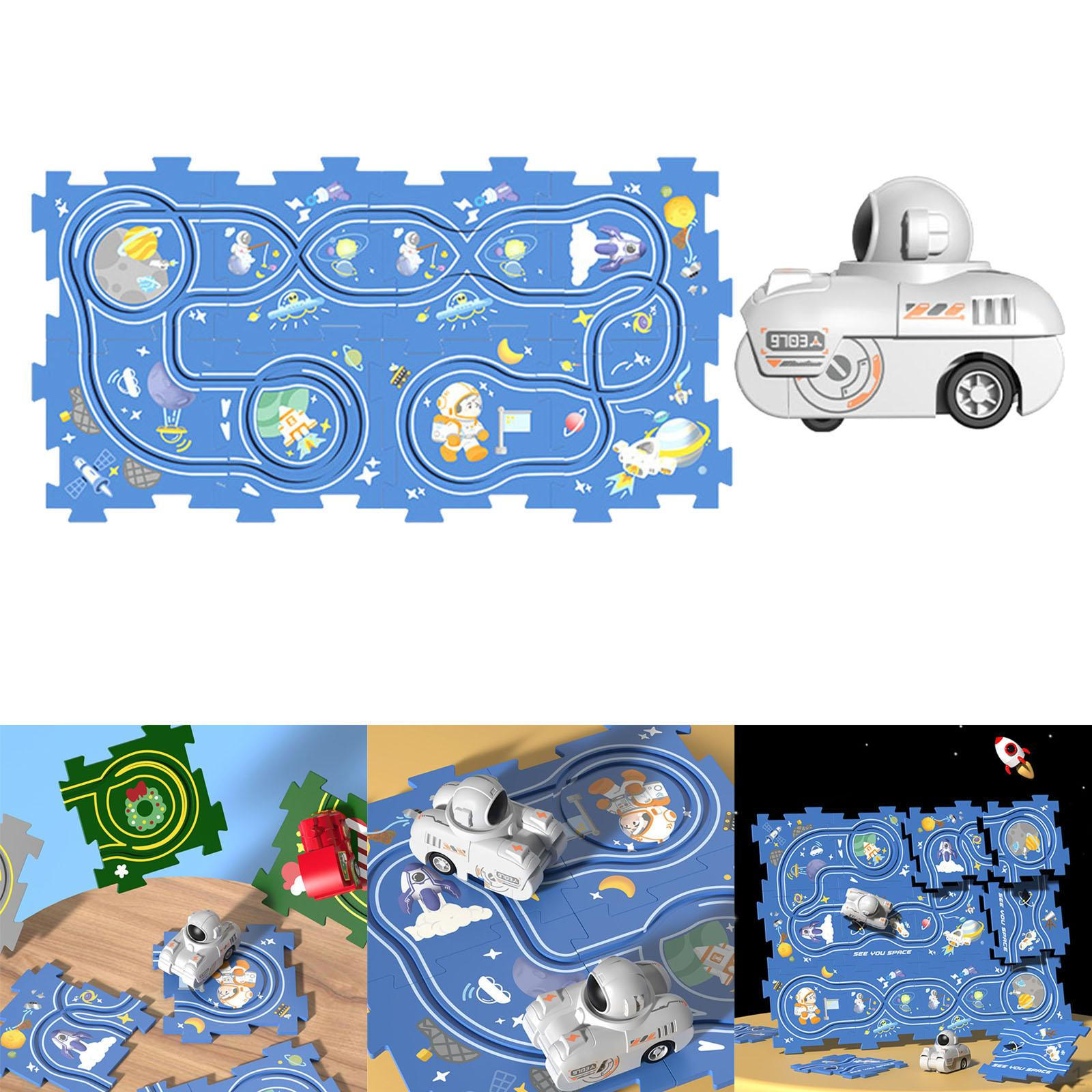 

Творческий набор головоломок «Автомобильная трасса» для детей — развивающая игрушка со строительными блоками 8 pieces puzzle