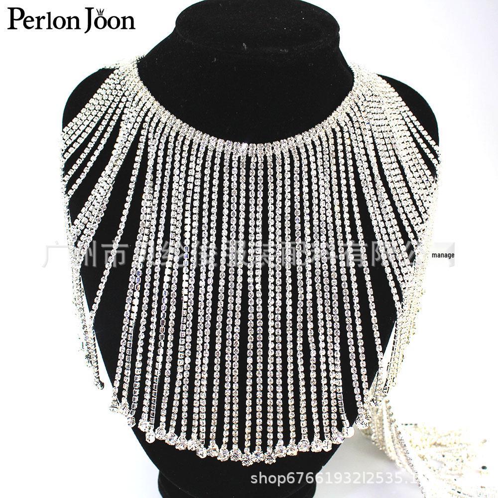 

15cm Wide Rhinestone Tassel Chain Boot Accessories