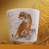 Chaxun Auspicious Tiger Porcelain Master Tea Cup