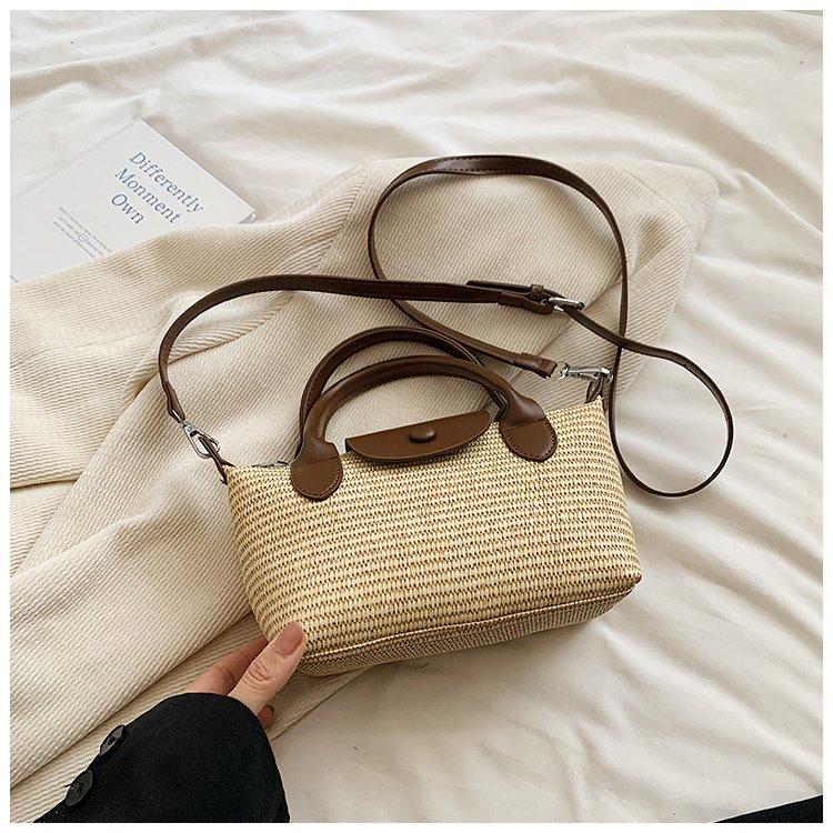 

Вышитая соломенная сумка в виде мумии лошади, женская сумка через плечо, сумка-ведро, выпечка