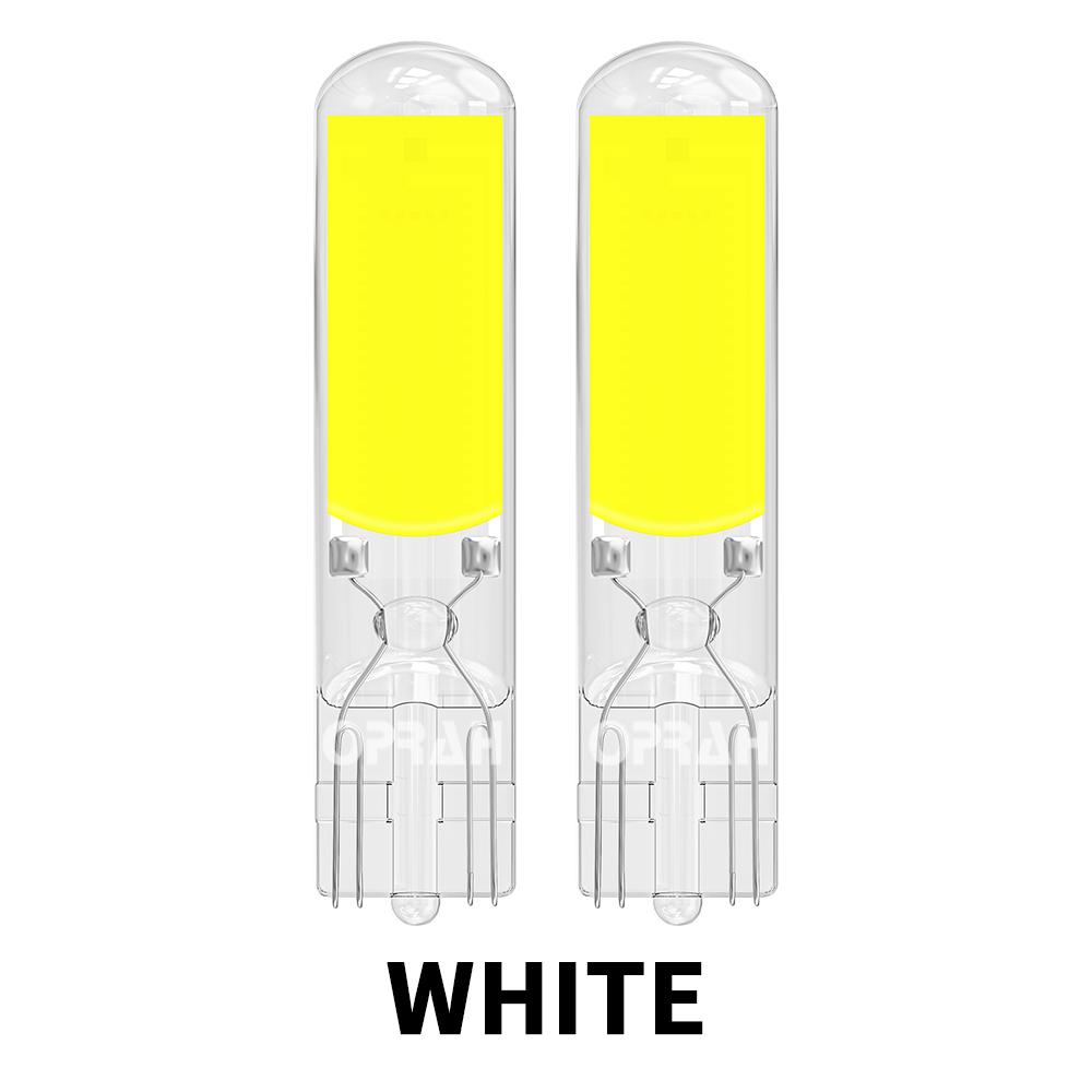 10PCS T10 W5W 194 T15 W16W Sapphire Drive-free LED Bulbs COB Interior Car Reading Lights Dome Auto Brake Lamp White 6000K Yellow