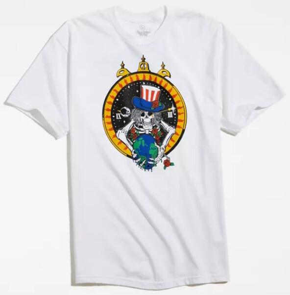 

Grateful Dead Save Your Face - Planet Earth Day / Skeleton Mens T-shirt - NEW 5XL різнокольоровий