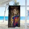 Messi Personalized Name Beach Towel Super Soft Microfiber Quickdry Fabric Suitable for Swimming Gym Camping Yoga Vacation