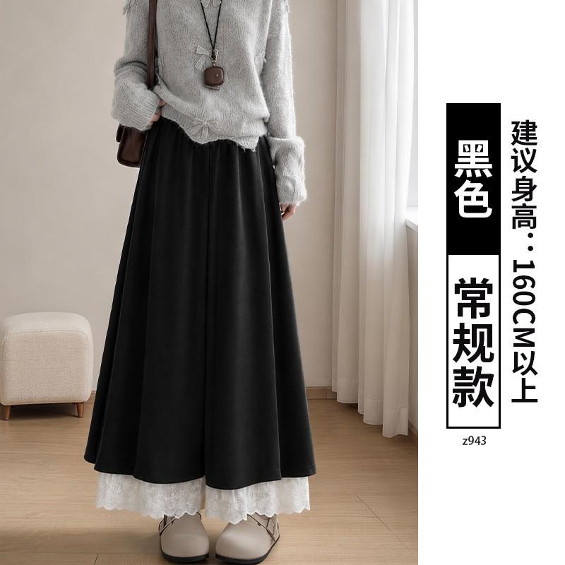 Womens High-Waisted Wide-Leg Cropped Skort Pants 2026 Loose Comfortable Casual Trousers Petite