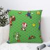 Marios Square Pillowcases Polyester Seat Luigi Mushroom Yoshi Cushion Cover Funny Pillow Cover 45*45