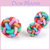 Colorful Bell Ball For Dogs Interactive Pet Toy Tpr Material Weight 116g