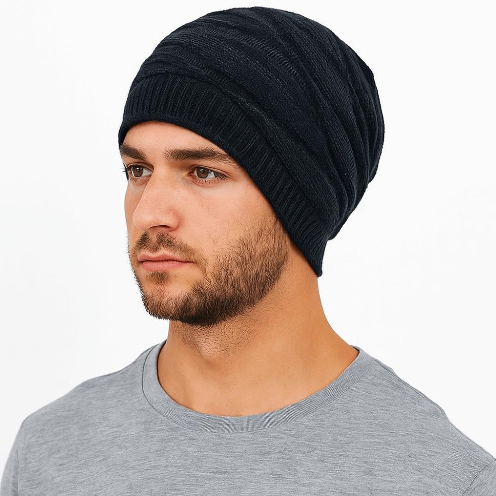Keep Warm Woolen Hat Woolen Beanies Cap Simple Knitted Pullover Hat  Winter