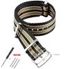 Bracelet souple en nylon pour Omega Seamaster 007 Hommes Femmes Toile militaire Bracelet de montre de remplacement pour Seiko Universel Sport 20mm Ceinture