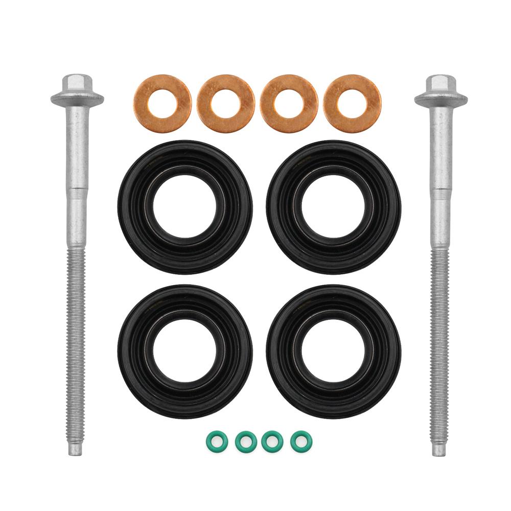 For Ford Transit Mk7 2.2 TDCi Diesel Injector Seal Kit & Injector Clamp Bolts 095000-5810 095000-7060 6C1Q9K546AC / 6C1Q9K546BC
