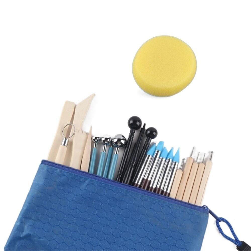 25Pcs Practical DIY Ceramics Clay Tools Set Handmade Art Craft Wax Carving Tool Kit Molding Tools Complete Set