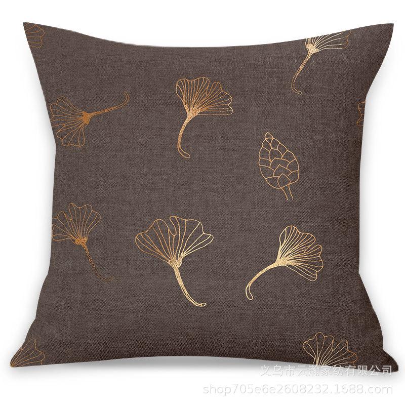 Pink Ins Fresh Plush Printed Pillow Case Creative Nordic Sofa Pillow Design Waist