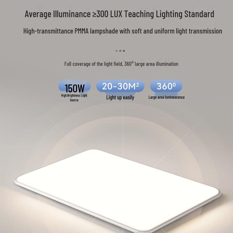 LED Dimmable Eye-Protection Ceiling Light for Study Bedroom