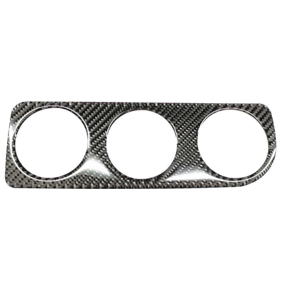 Carbon Fiber AC Switch Knob Frame Cover Trim Deco For Toyota Corolla 2014-2018