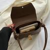 Fashionable Women Solid Color Leather Underarm Bag, Adjustable Korean Version Single Shoulder Crossbody Bags, Suitable for Party