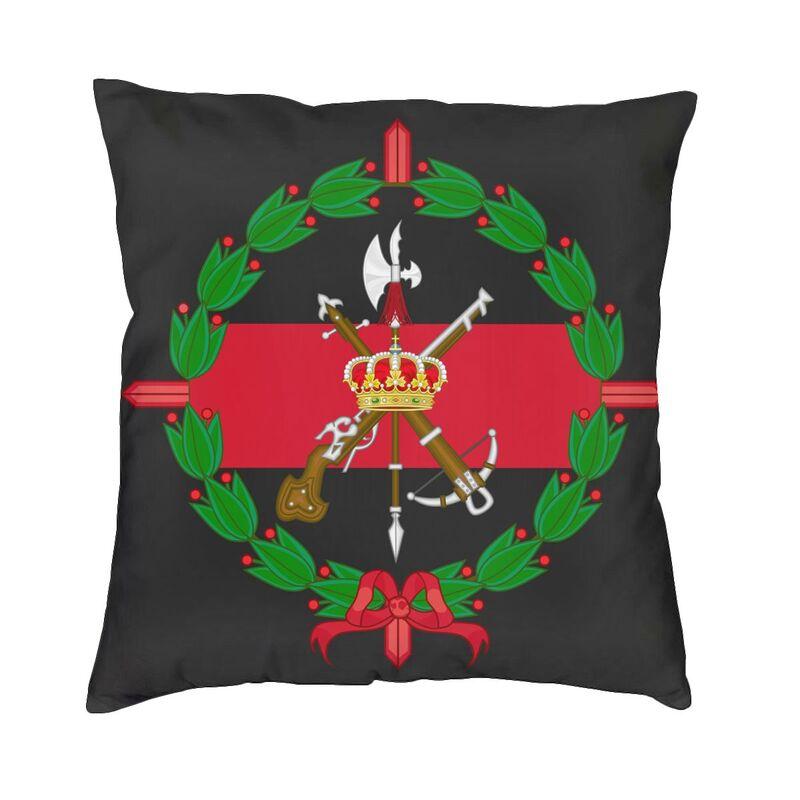 Spanish Legion Espanola Flag Cushion Cover 45x45 Cm Zipper Spain Coat Of Arms Soft Luxury Throw Pillow Case for Sofa Pillowcase