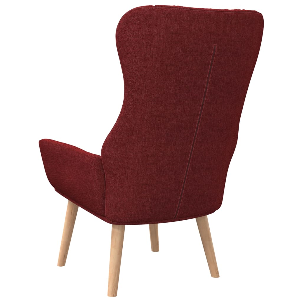 Recliner Chair Fabric Wine Red