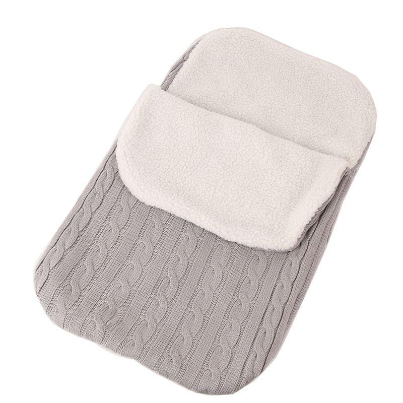 Newborn Knit Baby Swaddle Stroller Wrap Blanket Warm Infant Pram Bag Sleeping