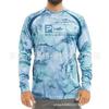 Long Sleeve Fishing Shirt Men UV Protection Breathable Quick Dry Outdoor T-Shirt