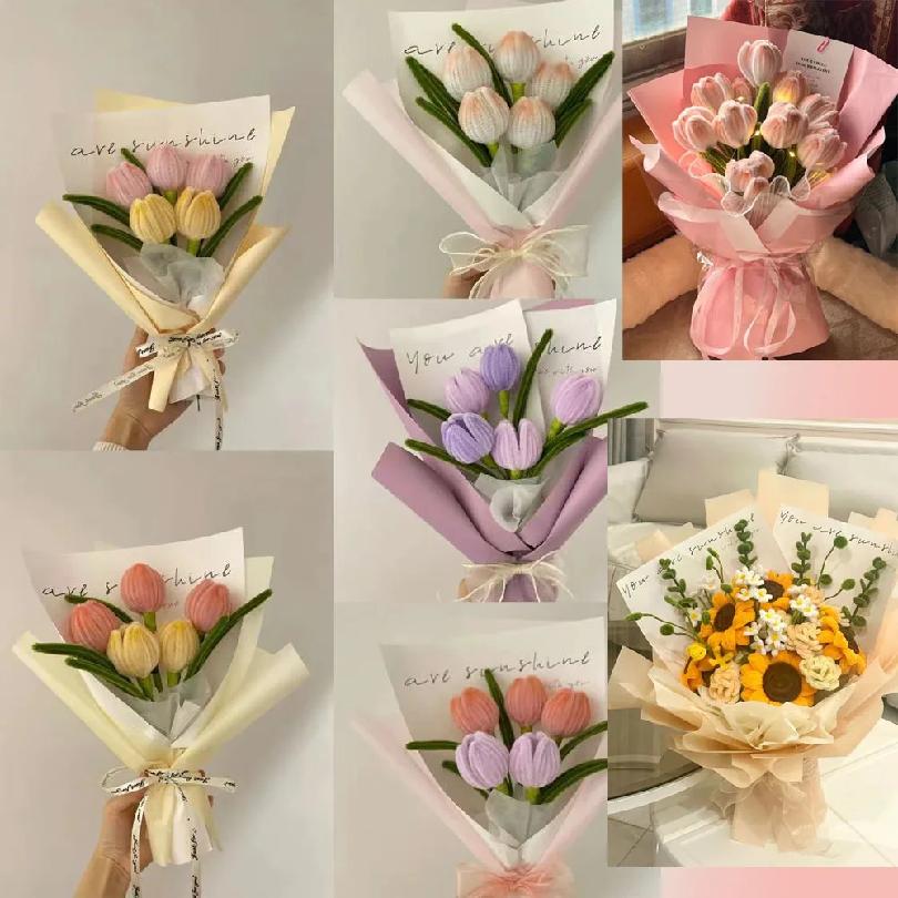 Chenille Stem Pipe Kids DIY Creative Toys Chenille Sticks Cleaners Kindergarten Educational Handmade Material Plush Strips