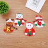 Merry Christmas Knife Fork Cutlery Bag Set Santa Snowman Xmas Tableware Holders Natal New Year Christmas Decorations for Home