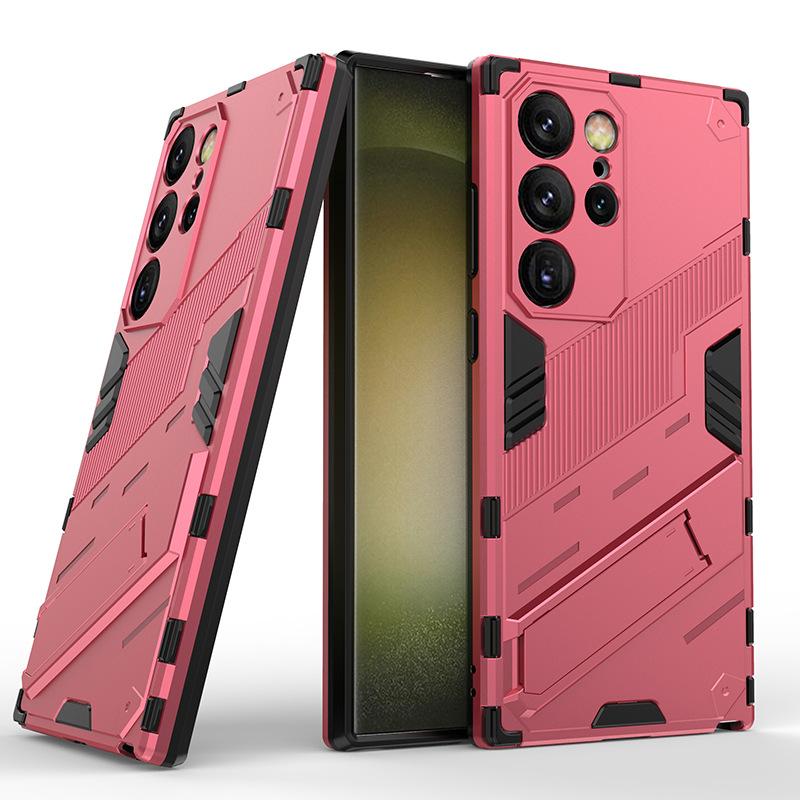 Applicable to Samsung S26Ultra punk phone case male S25Ultra bracket S24Ultra anti-drop protective case