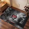 Korn Personalized Crystal Velvet Carpet, Customized Name Text Soft Anti‑Slip Rug for Living Room Bedroom