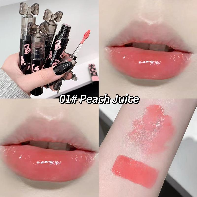 

GEGR BEAR Кристально-прозрачный водный блеск для губ, Высокий блеск, Увеличивающий объем, Гладкий и хорошо растушевывающийся, Не сушит