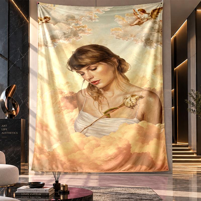 Wall Hanging Tapestry,Taylor Swift Printed Fabric Backdrop For Dorm Room Party Decoration