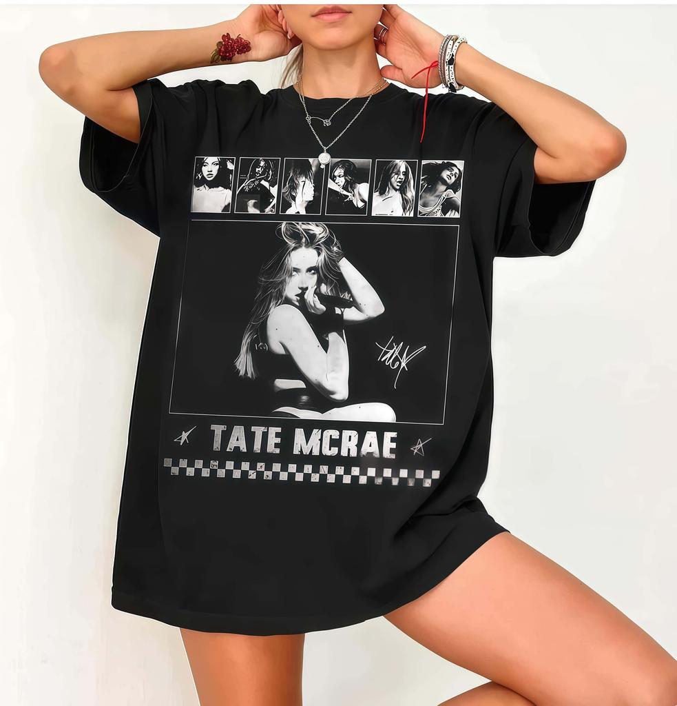 Tate McRae Miss Possessive Tour Shirt Think Later Concert Tee 2026 Summer New Unisex Unisex Fashion Cotton Tshirt Street Wear Y2K