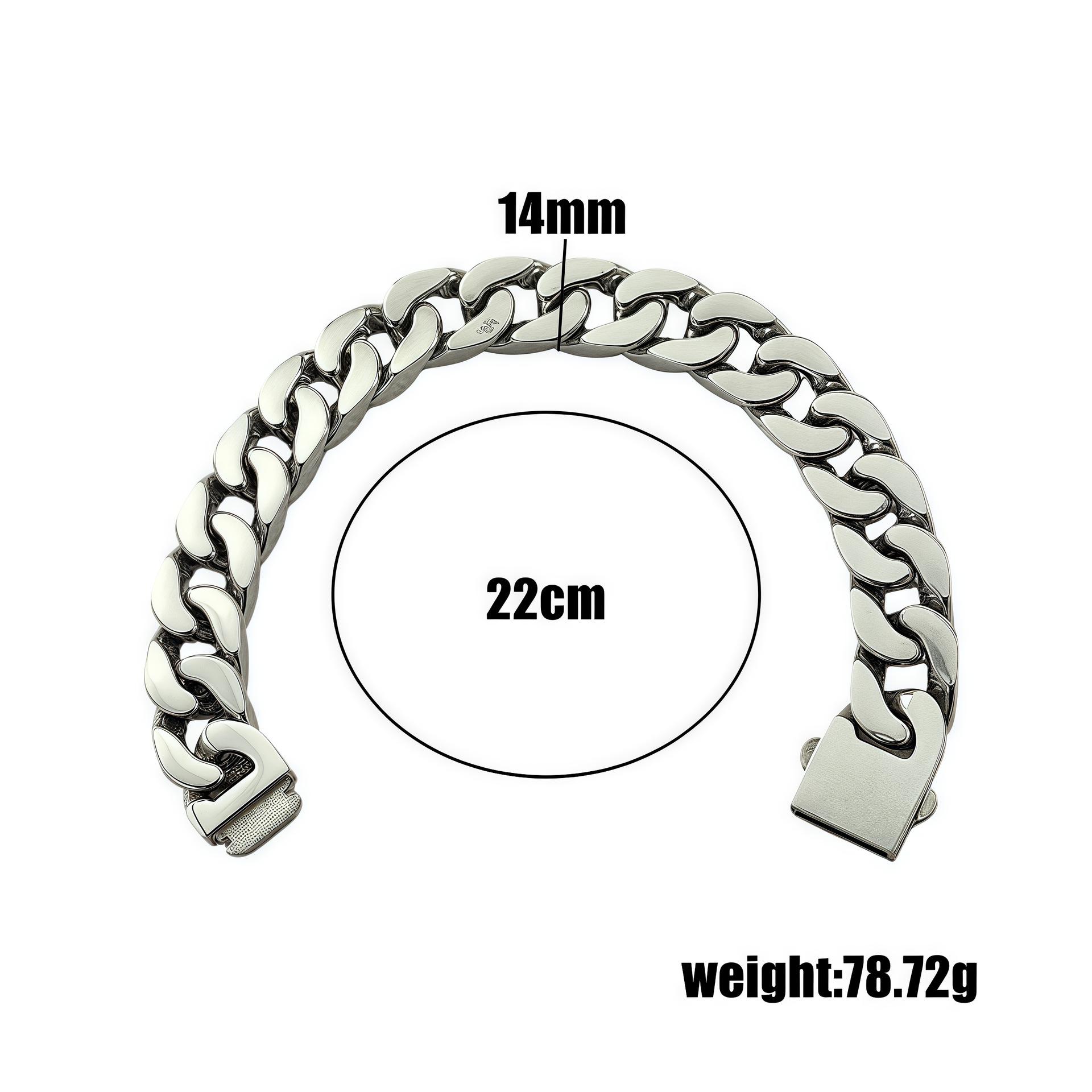 

Men s European & American Hip-Hop Diamond-Studded Fashion Bracelet Gold with Diamonds